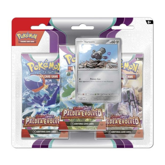 Pokemon Paldea Evolved 3 Pack Blister